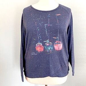 Leoma Lovegrove Sailboat Print Top